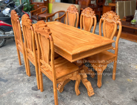 Top Bàn Ăn 6 Ghế Gỗ Tự Nhiên Bán Chạy Tại TP HCM 