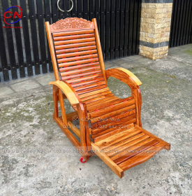 Ghế Dây Gỗ Căm Xe 3 Dây Thư Giãn Gỗ Tự Nhiên Chắc Chắn