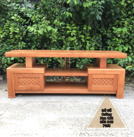 Kệ Tivi Gỗ Đinh Hương Kiểu Nhật - Trạm Lan Cót KG 014