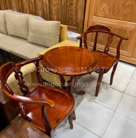 Bàn Trà 2 Ghế Gỗ Tràm Giá Rẻ 