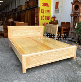 Giường Ngủ Gỗ Sồi Nga Phản Thưa Giá Rẻ Bền Đẹp 