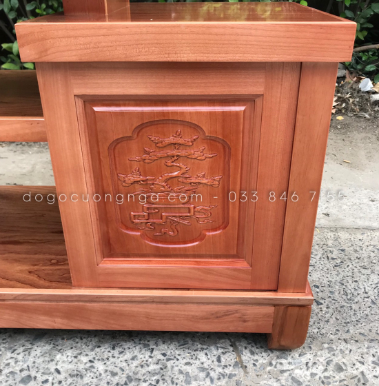 Kệ Tivi Gỗ Xoan Đào Hiện Đại 1m6 Giá Rẻ KG 025