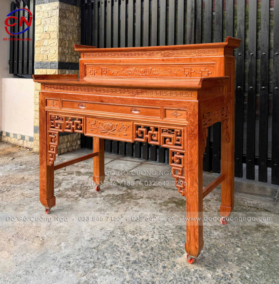Bàn Thờ Gỗ Hương Đá 2 Tầng Sự Lựa Chọn Đẳng Cấp 