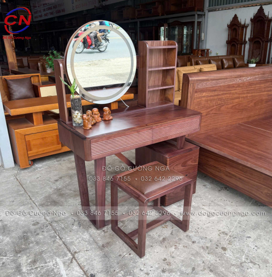 Combo Phòng Ngủ Gỗ Óc Chó – Đồng Bộ Nội Thất