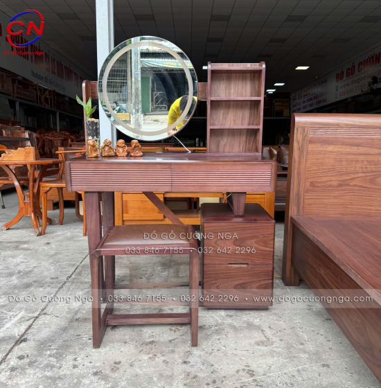 Combo Phòng Ngủ Gỗ Óc Chó – Đồng Bộ Nội Thất