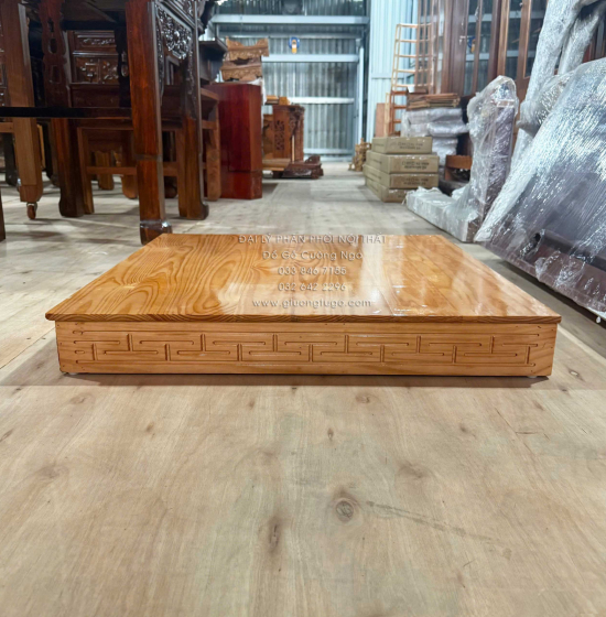 Đế Kê Bàn Thờ Ông Địa - Thần Tài Gỗ Xoan (5 màu)