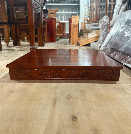 Đế Kê Bàn Thờ Ông Địa - Thần Tài Gỗ Xoan (5 màu)