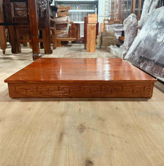 Đế Kê Bàn Thờ Ông Địa - Thần Tài Gỗ Xoan (5 màu)