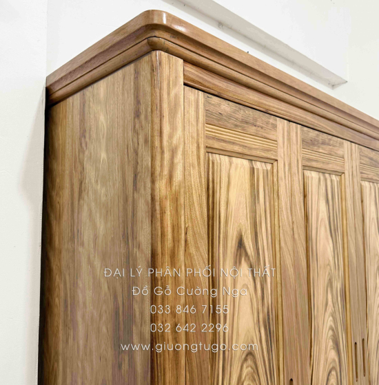 Combo Phòng Ngủ Gỗ Hương Xám 3 Chi Tiết Hiện Đại Cao Cấp