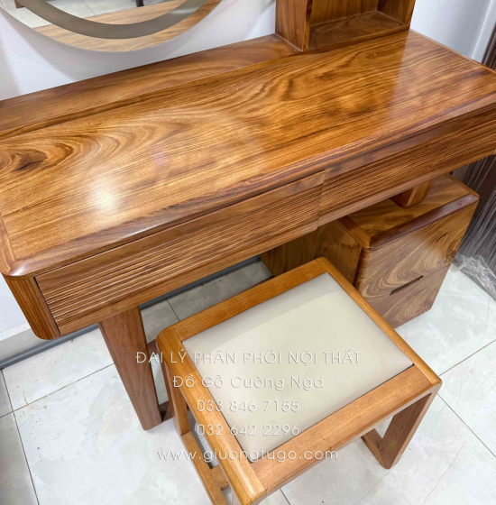 Combo Phòng Ngủ Gỗ Hương Xám 3 Chi Tiết Hiện Đại Cao Cấp