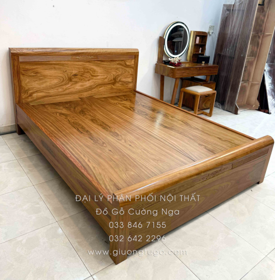 Combo Phòng Ngủ Gỗ Hương Xám 3 Chi Tiết Hiện Đại Cao Cấp