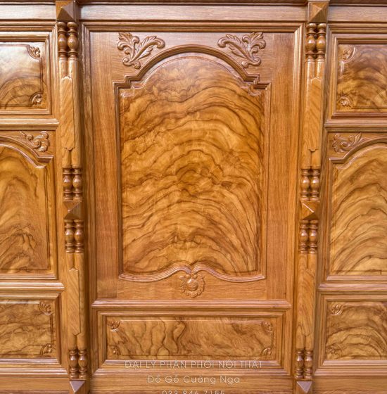 Tủ Thờ Gỗ Gõ Đỏ Cao Cấp 1m75 Cánh Trơn