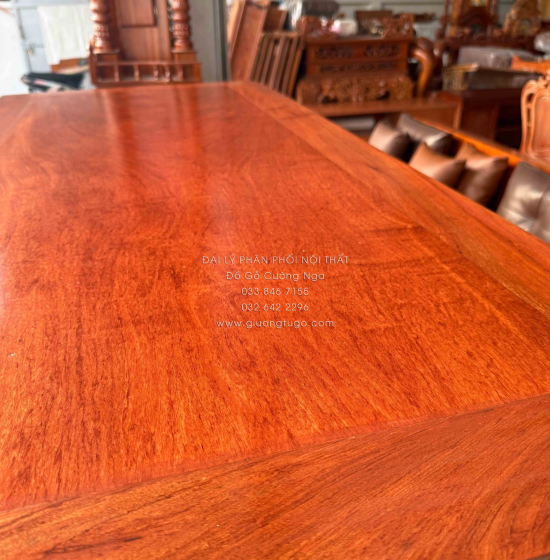 Bàn Thờ Gia Tiên Gỗ Hương Đá Cao Cấp Trạm Sen Bền Đẹp 