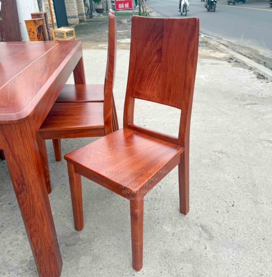 Bàn Ăn Gỗ Hương Đá 6 Ghế Hiện Đại Sang Trọng