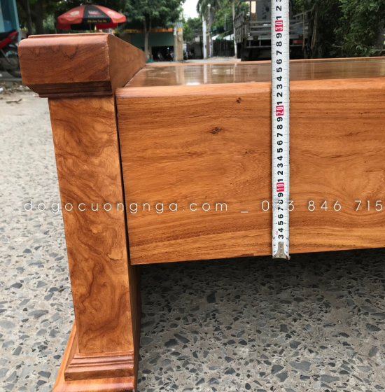 Giường gỗ gõ đỏ vạt phản