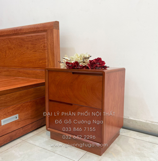 Combo Phòng Ngủ Gỗ Hương Đá 4 Chi Tiết Giá Cực Ưu Đãi