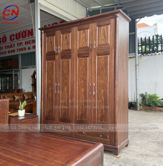 Combo Phòng Ngủ Gỗ Óc Chó – Đồng Bộ Nội Thất