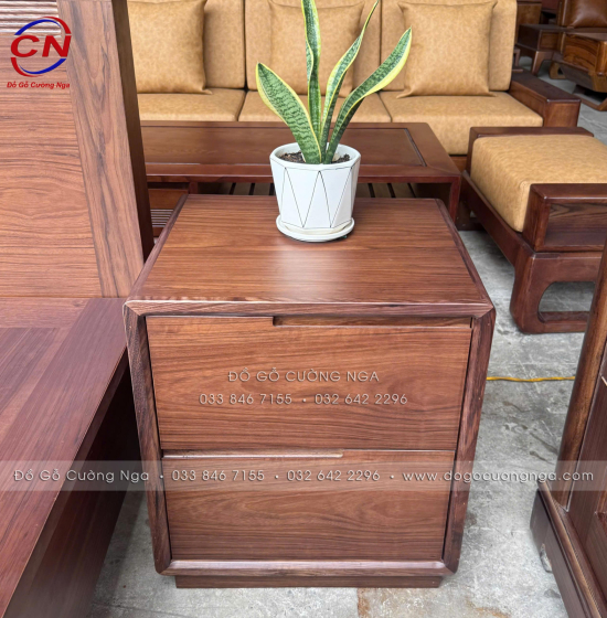 Combo Phòng Ngủ Gỗ Óc Chó – Đồng Bộ Nội Thất