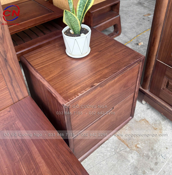 Combo Phòng Ngủ Gỗ Óc Chó – Đồng Bộ Nội Thất