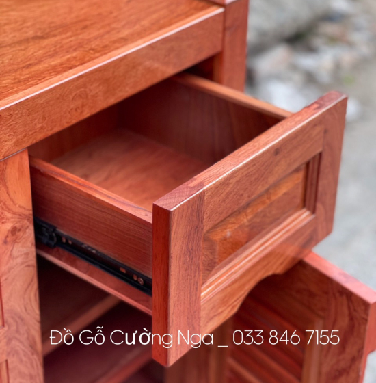 Tủ Giày Dép Gỗ Hương Đá 3 Cánh Hiện Đại - TD 03