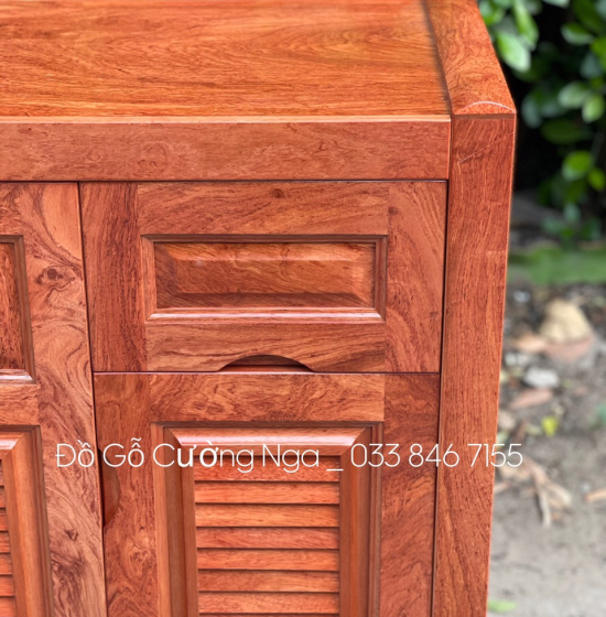 Tủ Giày Dép Gỗ Hương Đá 3 Cánh Hiện Đại - TD 03
