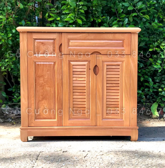 Tủ Giày Dép Gỗ Đinh Hương 3 Cánh Cao Cấp Giá Rẻ - TD 07
