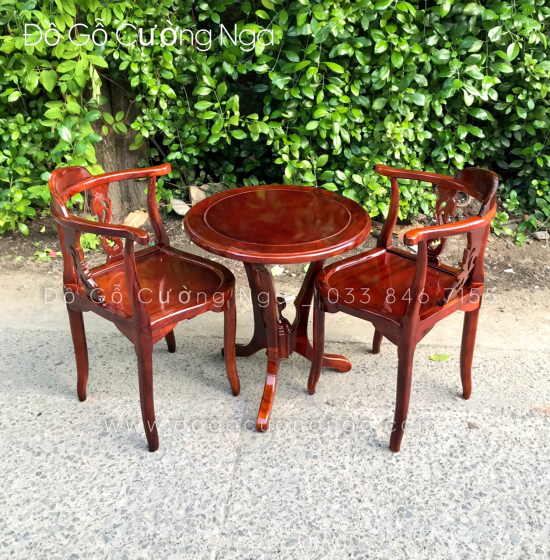 Bàn Trà 2 Ghế Gỗ Tràm Giá Rẻ 