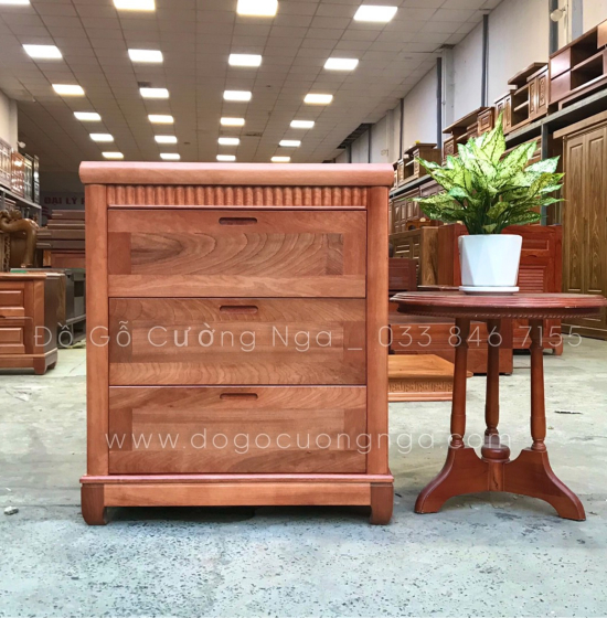 Tủ ngăn kéo gỗ xoan đào 80cm - tủ đựng quần áo em bé 