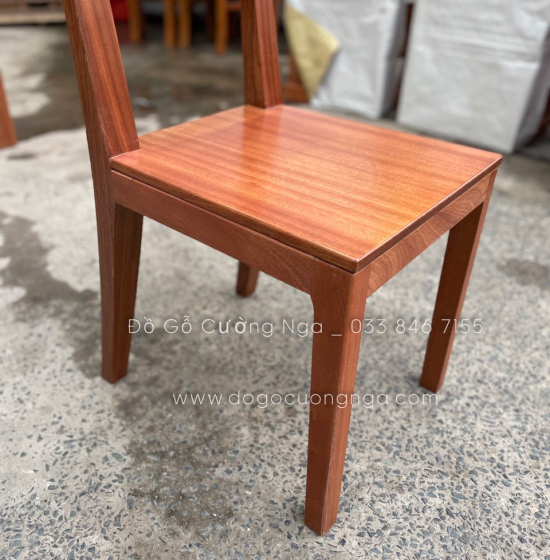 Bộ bàn ăn gỗ Xoan Đào 6 ghế cao cấp - chân soi BG 028