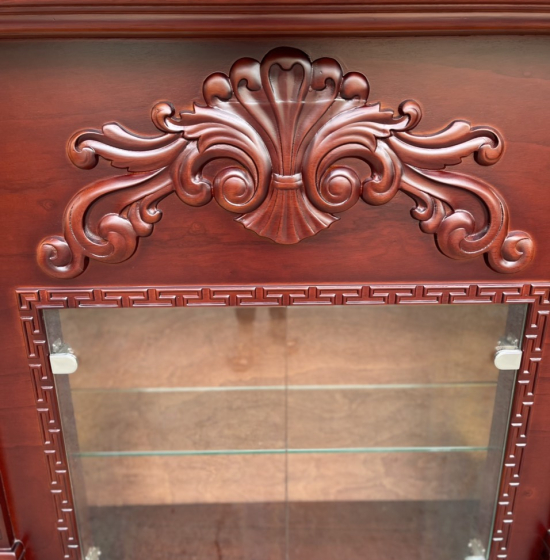 Lò sưởi gỗ xoan đào trang trí phòng khách hiện đại TG 02