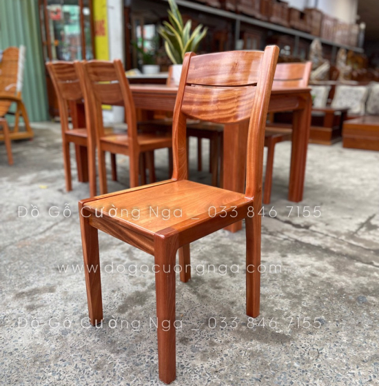 Bàn ăn gỗ Xoan Đào mặt đá cao cấp - 6 ghế BG 027