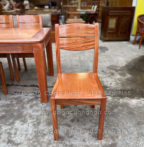 Bàn ăn gỗ Xoan Đào mặt đá cao cấp - 6 ghế BG 027