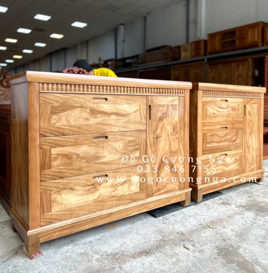 Tủ ngăn kéo gỗ hương xám 1m ( tủ combos ) 