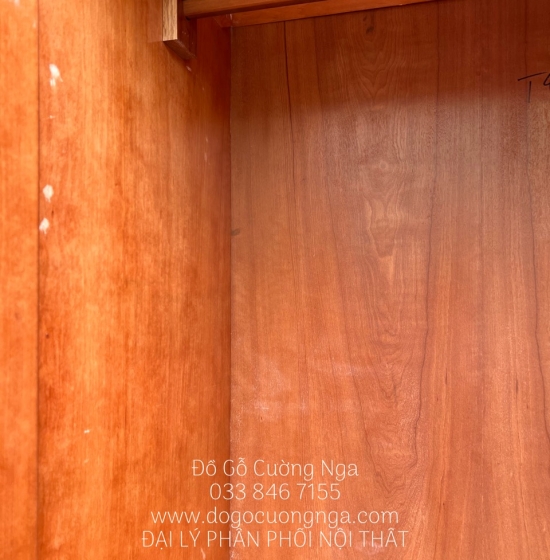 Tủ quần áo gỗ xoan đào 4 cánh - cao 2 tầng lá sách TX 31