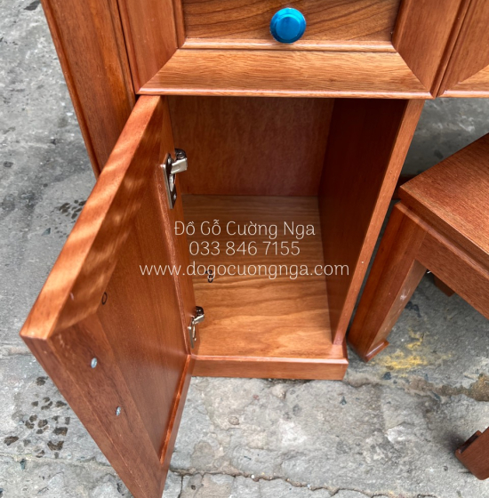Bàn Trang Điểm Gỗ Xoan Đào 1m1 Đẹp Giá Rẻ TĐ 023