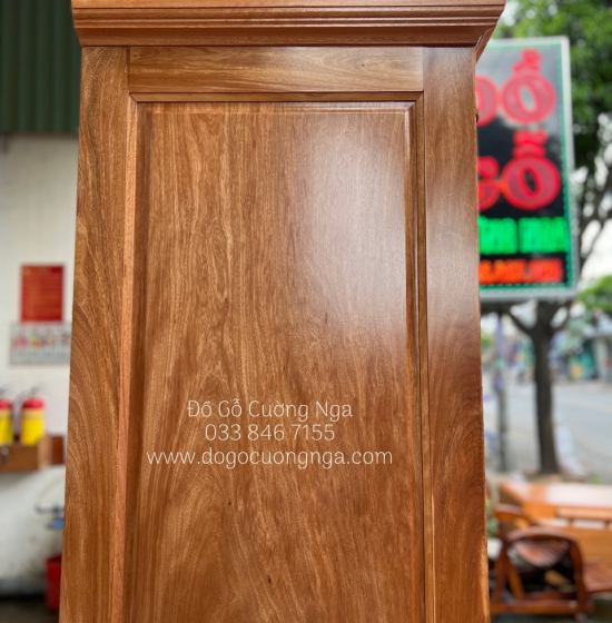 Tủ quần áo gỗ Đinh Hương 2 cánh - 1m2 hiện đại