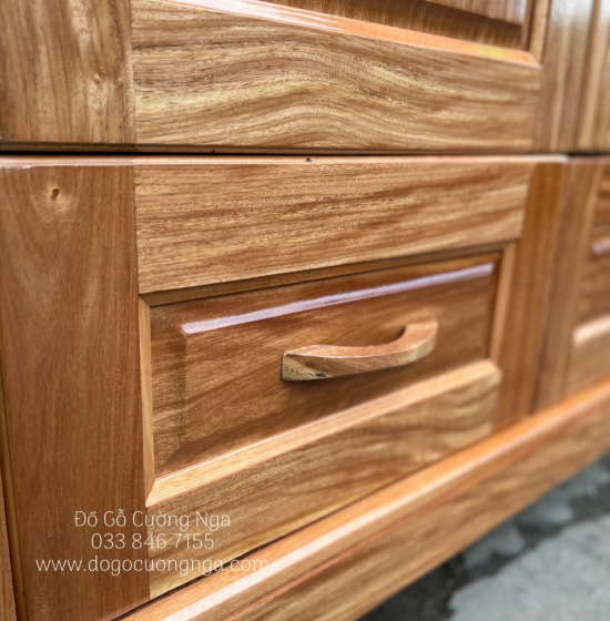 Tủ quần áo gỗ Đinh Hương 2 cánh - 1m2 hiện đại