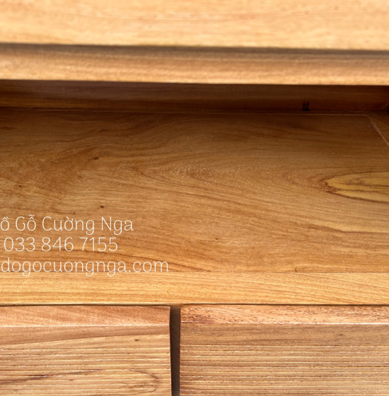 Kệ tivi gỗ gõ đỏ cao cấp 2m - 6 ngăn kéo
