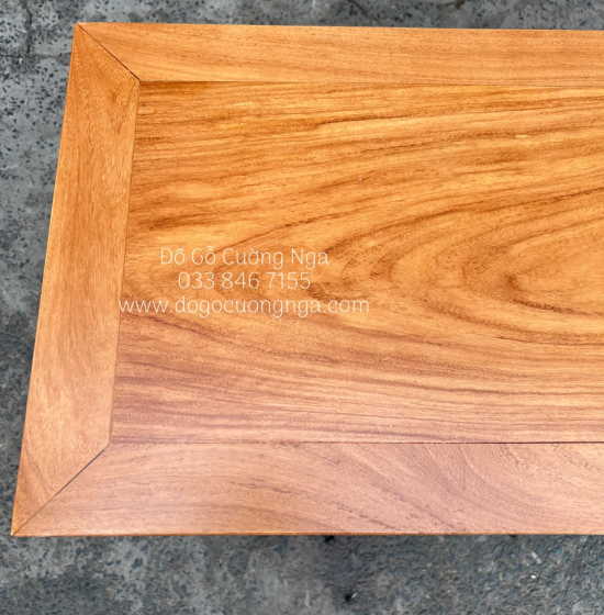 Kệ tivi gỗ gõ đỏ cao cấp 2m - 6 ngăn kéo