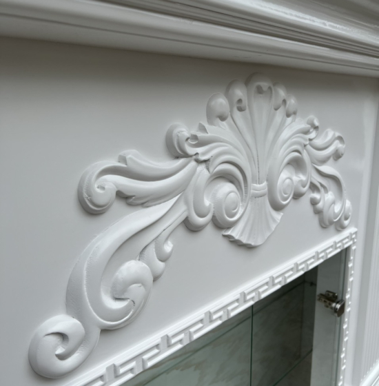 Lò sưởi trang trí gỗ xoan đào - kết hợp tủ rượu TG 01