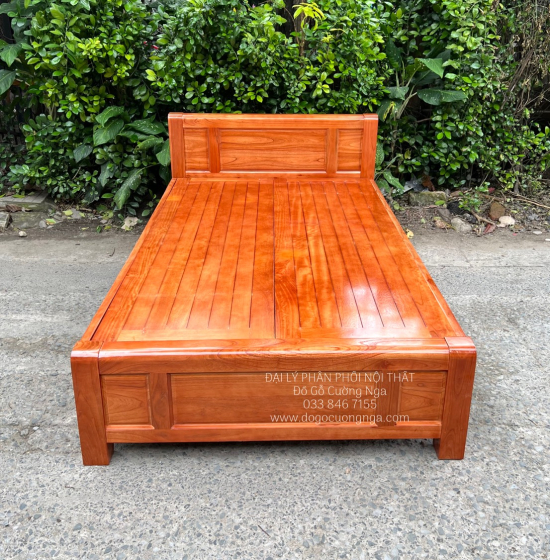 Giường Đơn Gỗ Xoan Bắc 1m2 - Phản Thưa Bền Đẹp 