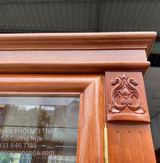 Tủ Rượu Trang Trí Gỗ Xoan Đào Hiện Đại TG 14.11