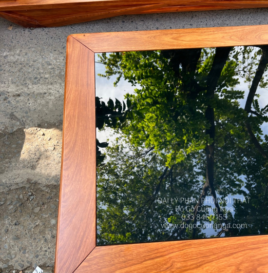 Ghế Sofa Gỗ Hương Vàng Cao Cấp Kèm Nệm - Ghế 2 Văng Sang Trọng 