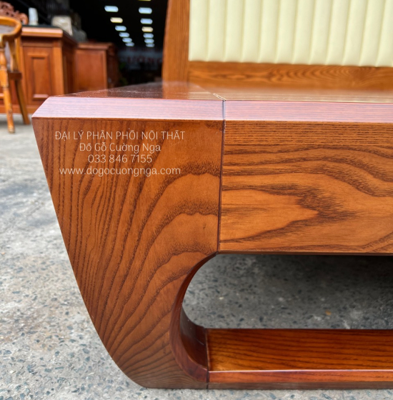 Giường Ngủ Gỗ Sồi Nga Kiểu Nhật Chân Quỳ Đẹp Hiện Đại 