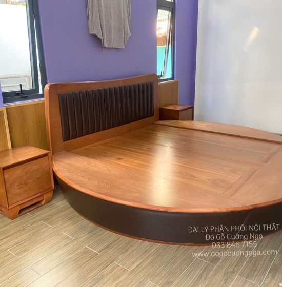 Tủ Táp Đầu Giường Gỗ Xoan Đào Kiểu Nhật - Ngăn Kéo 