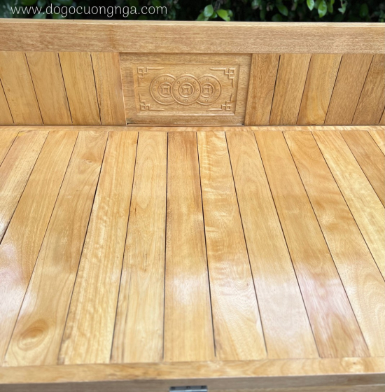 Giường Gấp Gỗ Sồi Kèm Bàn Trà Mặt Đá Hiện Đại Giá Rẻ 