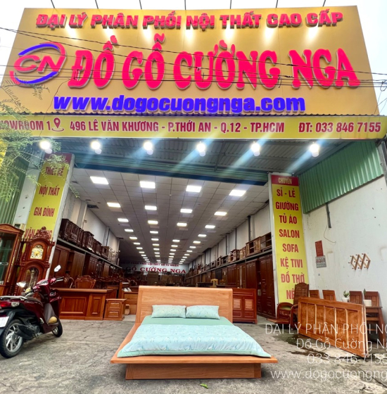 Giường Ngủ Gỗ Đinh Hương Kiểu Nhật Hiện Đại