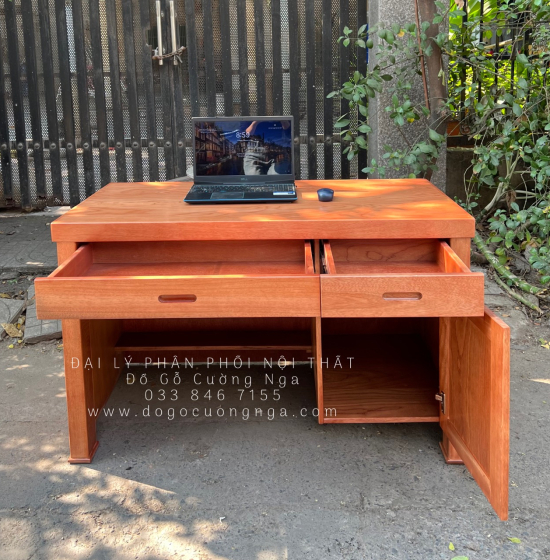 Bàn Ghế Làm Việc Gỗ Xoan Đào Giá Rẻ Thiết Kế Đẹp Mắt 