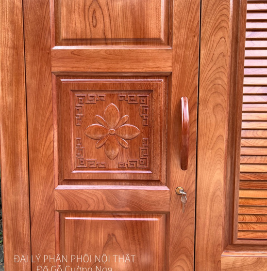 Tủ quần áo gỗ xoan đào 3 cánh cao cấp 