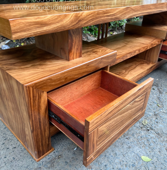 Kệ Tivi Gỗ Hương Xám Hiện Đại Mẫu Nhật Giá Rẻ KG 020